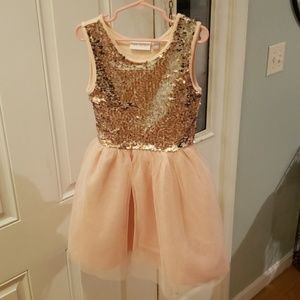 Pink sequin dress